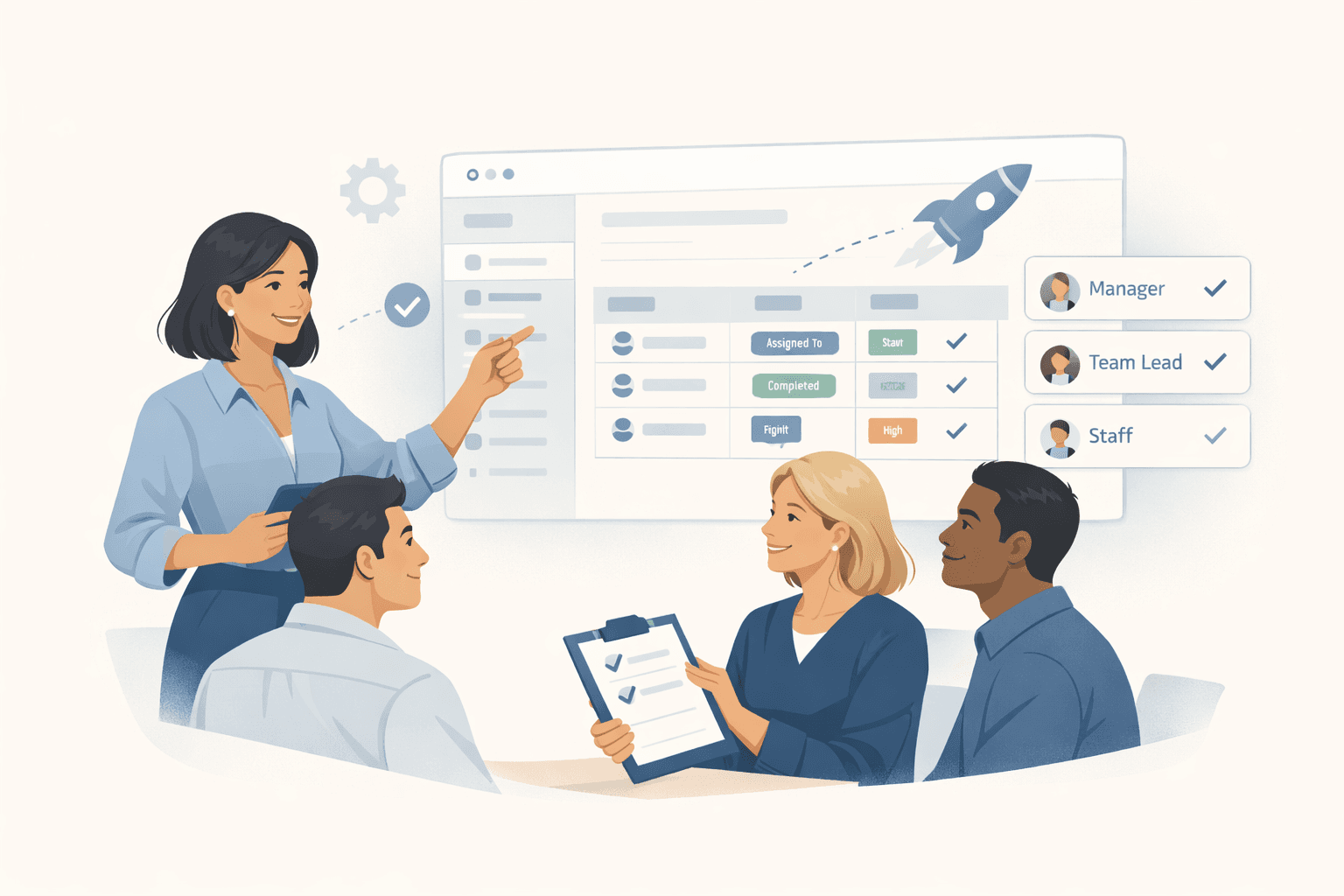 Structured workflow interface for operations